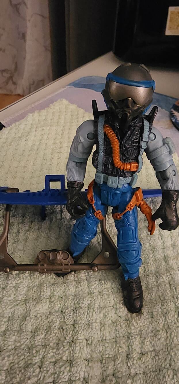 Lanard The Corps! R7 Recon Pilot Action Figure w/ Blue Glider Wing 2005 Complete